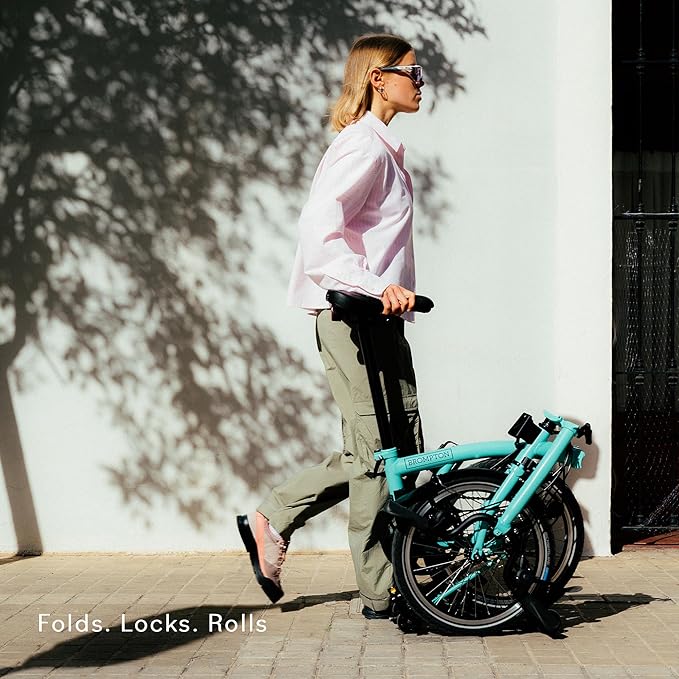 Brompton Folding Commuter Bike C Line 12-Speed | Compact, Lightweight, Urban Bike for Adults