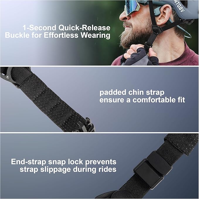 Adult Bike Helmet for Men/Women with Helmet Bag 2 Removable Moisture-Wicking Liners Adjustable Dial Comfort Fit Lightweight Shockproof CPSC 1203 Safety Certified for Road-Ready/Urban-Commute/MTB