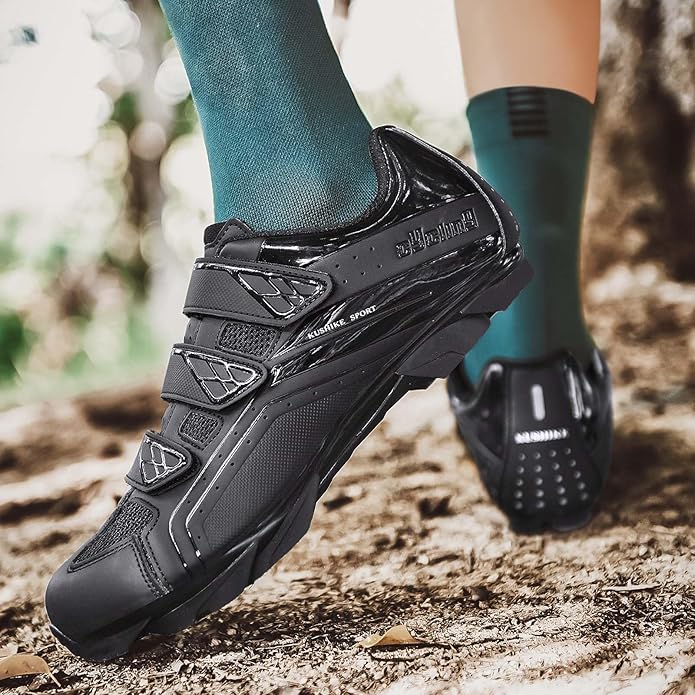 Unisex Cycling Shoes Compatible with pelaton Indoor Road Bike Shoes Mountain Bike Shoes for Men and Women Delta Cleats Clip Outdoor Pedal Bicycle Shoes MTB Shoes for Men