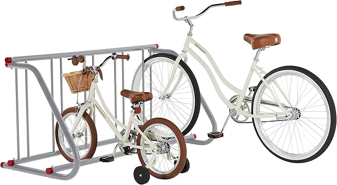Retrospec Commercial Grid Bike Rack - Single & Double Sided - Bicycle Storage Stand for Garages, Stores, Schools & Universities Power Coated Steel | for Garages, for Stores, for Schools, for Universities