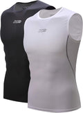 bpbtti Men's High Wicking Sleeveless Base Layer Cycling Running Underwear Quick Dry Vests Lightweight Sports Tank Tops