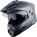 1Storm Dual Sport Motorcycle Motocross Off Road Full Face Helmet Dual Visor: HF802