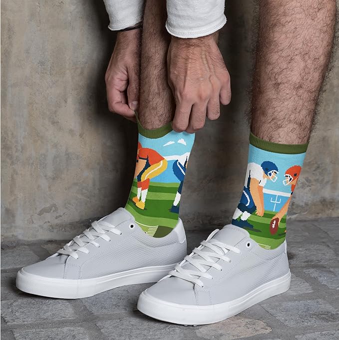 FOURSTUFF Ski, Cycling, Basketball, Golf, Pickleball, Softball, Volleyball, Wrestling, Soccer - Sports Socks for Women Men
