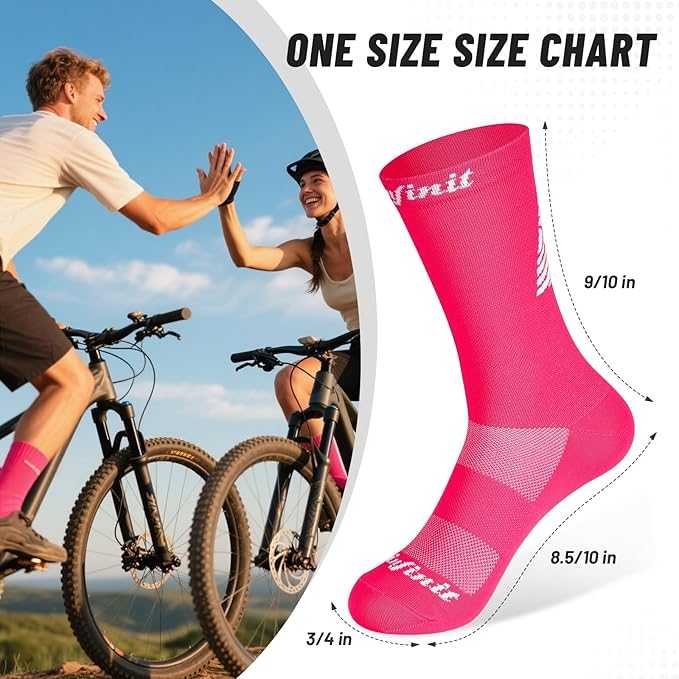 Cycling Socks, Four SeasonsUnisex Breathable, Suitable for Cycling (One Size)
