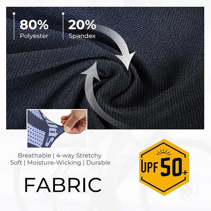 sponeed Men's Cycling Shorts Padded Bicycle Riding Pants Bike Biking Clothes Cycle Wear Tights