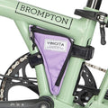 Vincita Boomerang Bag 3.0 – Frame Bag for Brompton Bike (A, C & P Line) – Anti-Slip Slim Tool Pouch with Magnetic Mount – Detachable Straps & Bright Lining – Fold-Compatible Storage (Ripstop Purple)