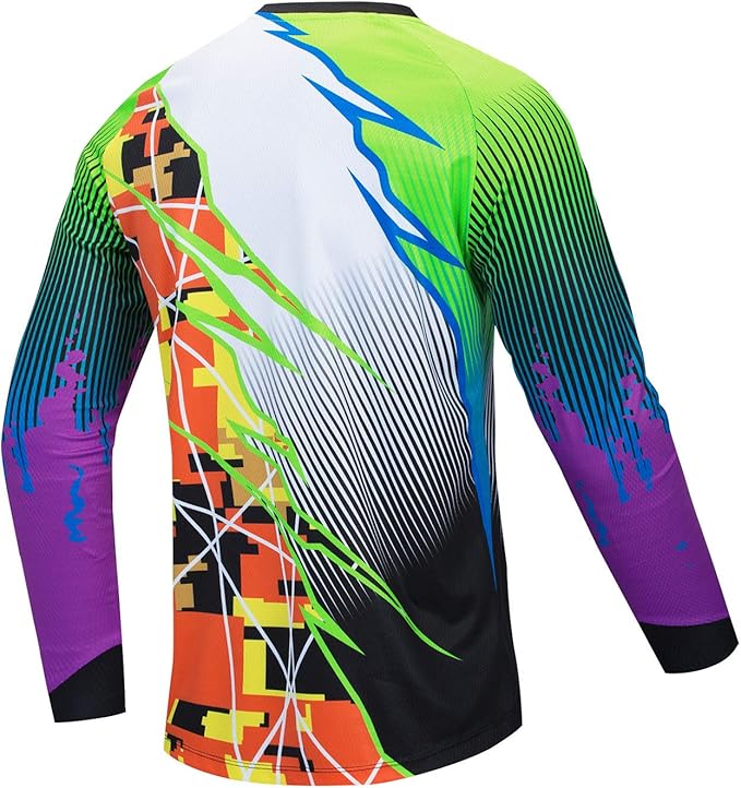 PSPORT Men's Motocross Jersey Long Sleeve Motocross Shirt Men Mountain Dirt Bike Jersey Downhill Riding Racing Clothing Tops