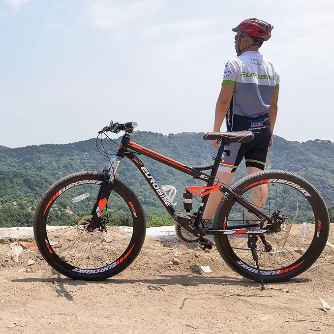 EUROBIKE Mountain Bike,21 Speed with Suspension Fork, 27.5 inch Hardtail Mountain Bike for Youth/Men Womens Bike Disc Brakes Bicycle for Adults…