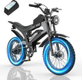 Retro Electric Bike for Adults,48V 20AH-1500/3000W Peak Motor Electric Bicycle-Max Speed 31-35MPH-Max 80 MI Range-20" x 4.0" Fat Tire Ebike,7-Speed, Dual Shock Absorber - UL 2849
