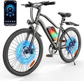 Electric Bike - 750W Peak Motor Electric Bicycle, 20MPH, 60 Miles, Removable Battery, Shock Absorber, 5 Speed E Bike, 26” Tire Commuter Electric Bicycle for Adults