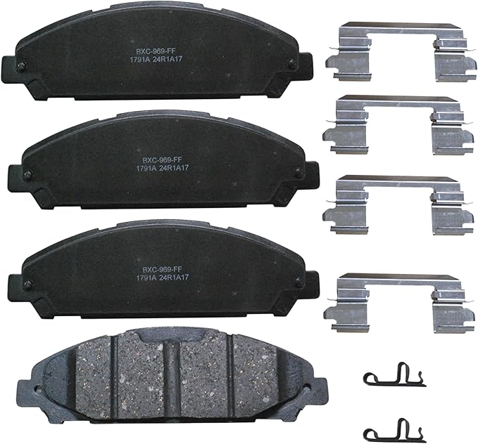 Bendix Premium SBC1791A Ceramic Front Brake Pads for select Ford Mustang 2015-2023 (models with Performance Package)