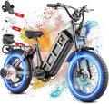 2025 eAhora Juliet Pro 2 5400W/1200W 43/34MPH Dual Motor | 60V 70Ah/52V 60Ah 200-220+Miles Long Range Ebike for Delivery and Commuting | 20'' Fat Tire Full Suspension Electric Bike for Adults