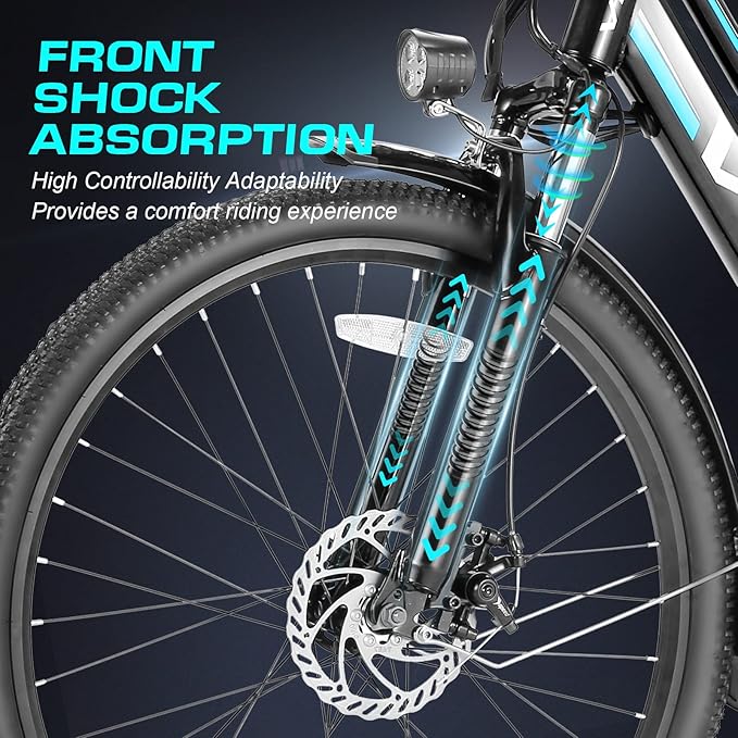 Vivi Electric Bike for Adults 1000W Peak Commuter Ebike, 26" Electric City Cruiser Bicycle 22MPH Ebikes for Adults with 48V Removable Battery, Up to 50 Miles, 7 Speed, SGS Certified to UL2849 | 750W Peak Motor, 22MPH, Up to 50 Miles, LCD-Display, Cruis...