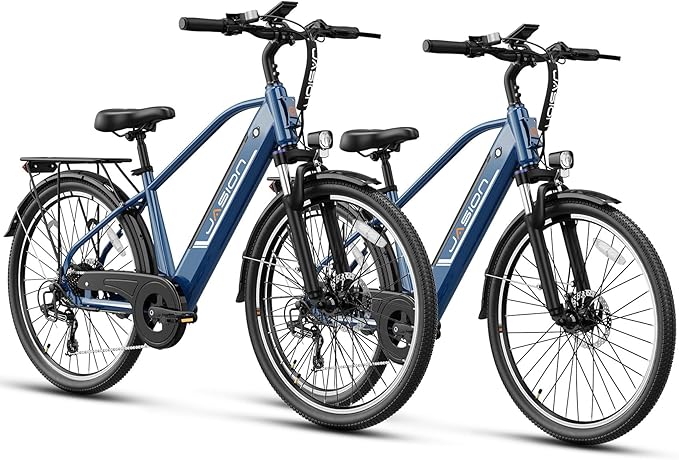 Jasion Roamer/ST/YC1 Electric Bike for Adults, 26" Commuter Ebike 1200W 528WH Removable Battery, 28MPH 62miles, Electric Bicycles for Women/Man, UL2849 Certified