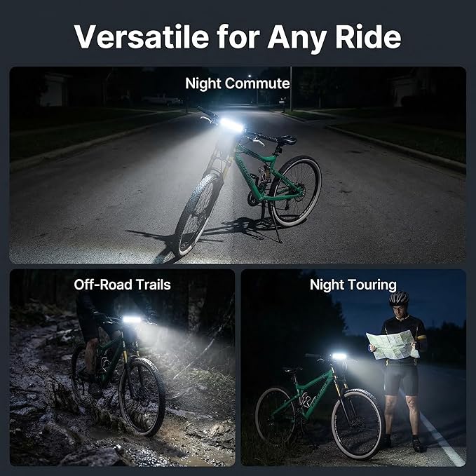 60W 4200LM Dirt Bike LED Light Bar, 12V Plug & Play Motorcycle Handlebar Light Kit for 7/8" CRF XR KX KLX TTR PW RM Pit Bike ATV UTV, Universal Front Auxiliary Driving Light