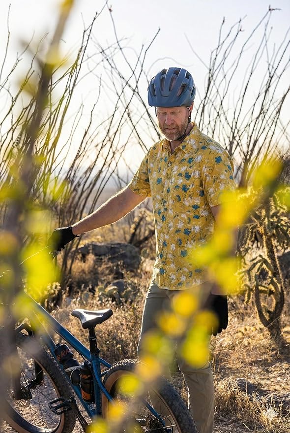 Club Ride Apparel New West Cycling Shirt - Men's Short Sleeve Cycling Jersey - Sport Fit Snap Down Top - 50 UPF Riding Shirt