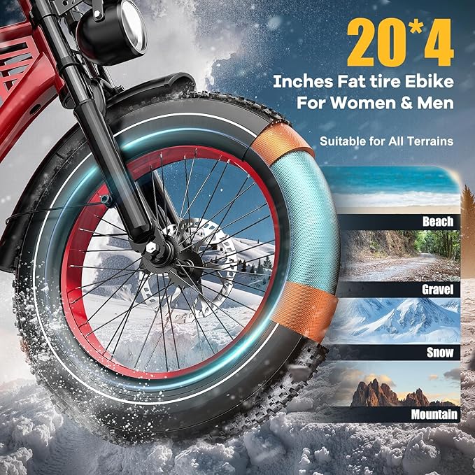 ES2 Max Electric Bike, 22.5 Ah Super Battery Ebike, Peak 1160W Premium Power Motor Ebikes, Up to 32MPH and 100 Miles, 7-Speed 20" Fat Tire All Terrain Electric Bike for Adults UL 2849 Certified