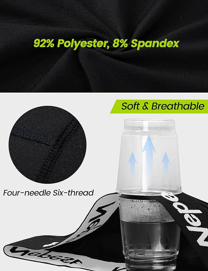 Nepest Mens Cycling Underwear 4D Padded Bike Shorts MTB Liner Mountain Bicycle Tights for Riding