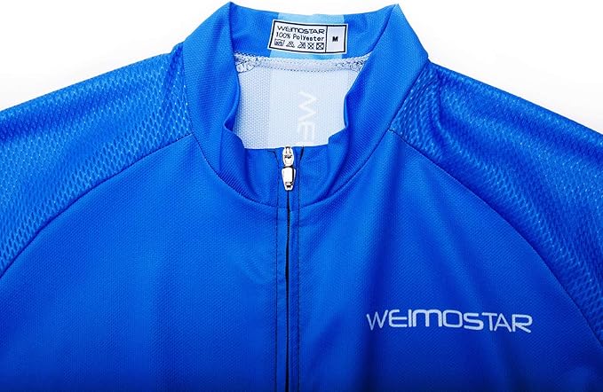 Cycling Jersey Men USA Summer Bike Short Sleeve 3-Pockets Breathable Quick-Dry Shirt S-3XL
