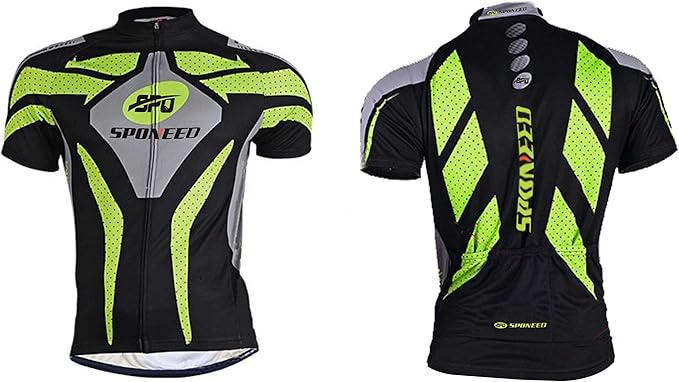 Men Bike Jersey Short Sleeve Road Cycling Shirts Biking Tops Moisture Wicking