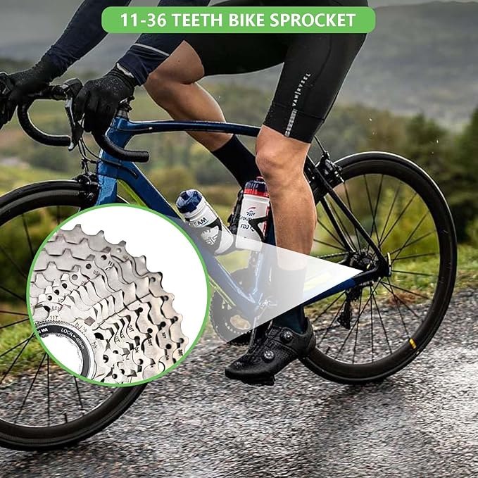 Bike Cassette 10 Speed Cassette Sprockets CS-HG500-10 Bike Sprocket for Mountain Bike Folding Bike Commuter Bike