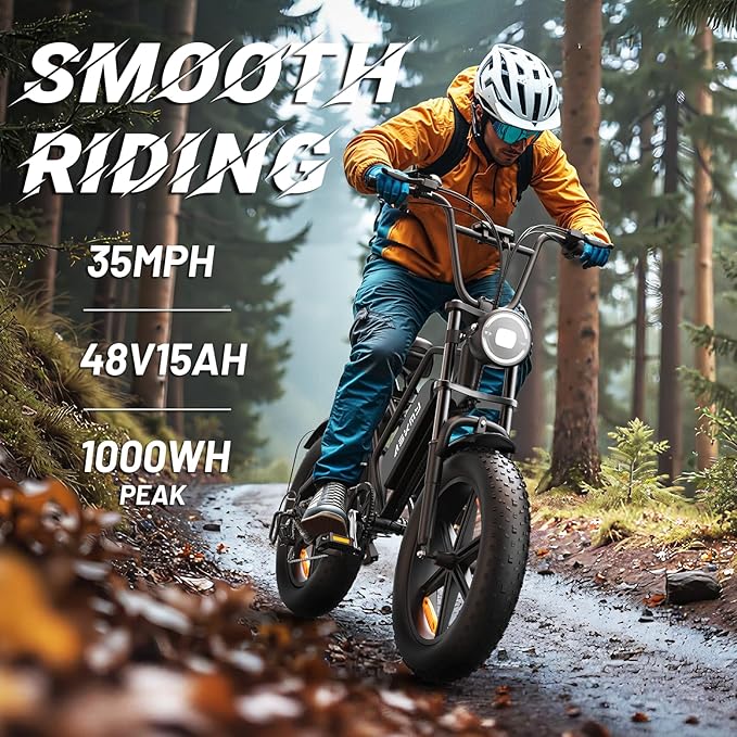 Fat Tire Electric Bike for Adults - UL2849 Certified, 48V Battery, Foldable & Non-Foldable Options, 30-40MPH, LCD Display, Urban Commuter Ebike