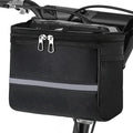 Bike Handlebar Bag – Waterproof Bicycle Handlebar Bag with Reflective Strip, Lightweight Front Storage Pouch for Road & Mountain Bikes, Easy Installation Cycling Organizer