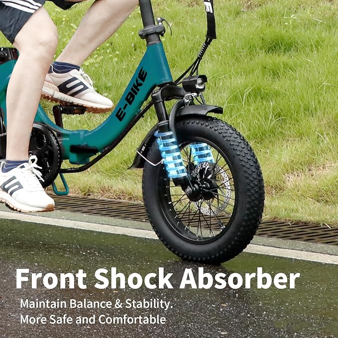 Electric Bike for Adults, 750W Long Range Foldable Ebike with One/Dual Removable Battery, 40-120 Mile/25-30MPH, 20"/16“ Fat Tire Electric Bicycle
