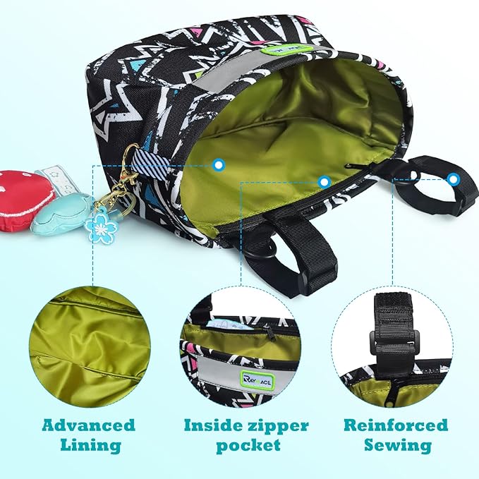RAYMACE Kids Bike Basket,Children's Bike Basket Front,Waterproof Bicycle Basket Handlebar Bag for Girls,Boys Toddlers Bike or Scooter Accessories