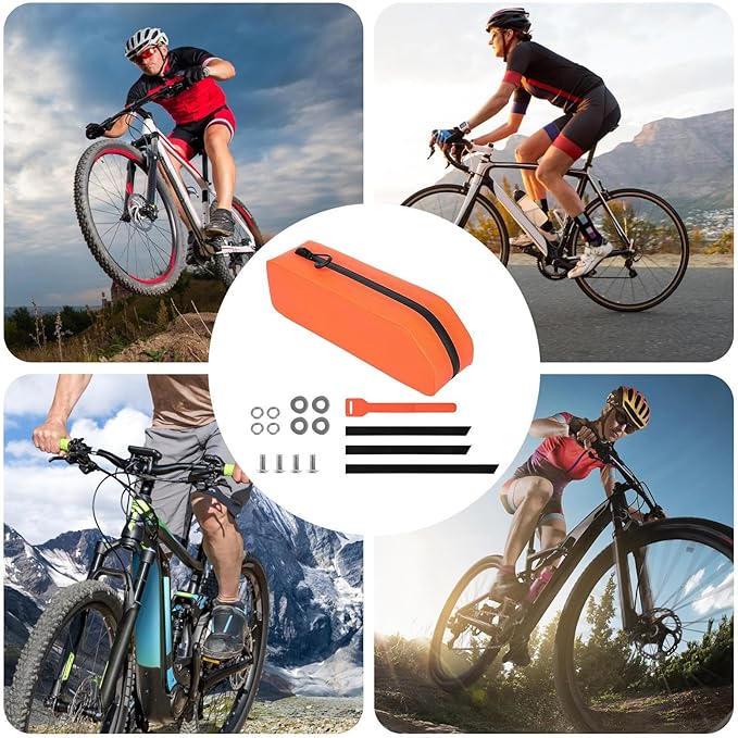 LAFANDE Bike Frame Bag, Waterproof Bike Top Tube Bag, Bicycles Front Frame Bag Top Tube Bike Pouch, Cycling Tools Storage Bag for Road Mountain bicycles Outdoor Cycling Travel Hiking