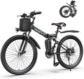 Vivi Electric Bike for Adults, 1000W Peak Folding Electric Mountain Bike 26'' Commuter Ebike 22MPH Foldable Ebike Adult Electric Bicycles with Battery, Dual Shock Absorber, SGS Certified to UL2849 | 750W Peak, Commuter Ebike, 22MPH, Removable Battery, ...