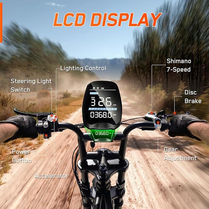 Electric Bike for Adults,1500W Peak Motor Retro E Bike,30MPH Max Speed,60/110 Miles Range,Removable 48V 15Ah Battery,20"x4.0"Fat Tire,Ebike with Suspension,UL 2849