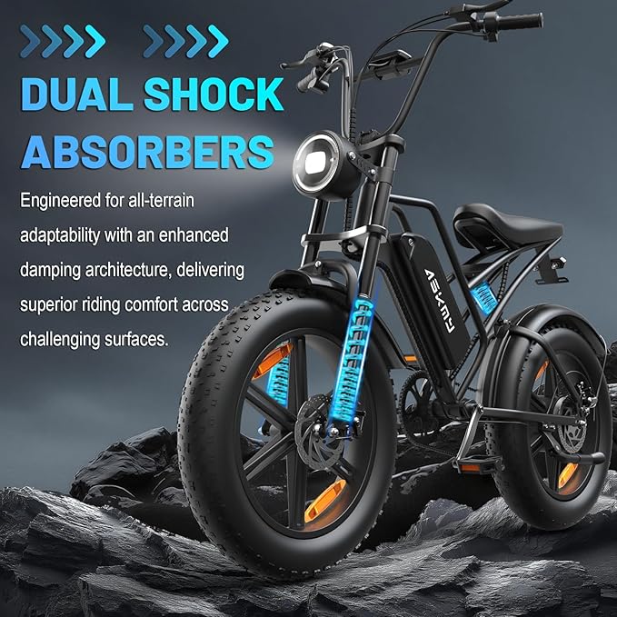 Fat Tire Electric Bike for Adults - UL2849 Certified, 48V Battery, Foldable & Non-Foldable Options, 30-40MPH, LCD Display, Urban Commuter Ebike