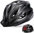 Adult Bike Helmet for Commuting and Cycling, Bicycle Helmet with Rechargeable Rear LED Light & Magnetic Goggles & Removable Sun Visor, Mountain and Road Bicycle Helmets for Men and Women 3 in 1