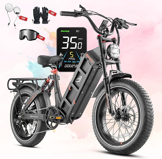 2025 Juliet Pro 2/Juliet Electric Bike for Adults 43MPH/34MPH Peak 5400W/1200W 60V 70AH/48V 60AH Ebike 220+Miles Long Range Electric Bike 20"*4.0 Fat Tires Step Thru Full Suspension Electric Bycicle