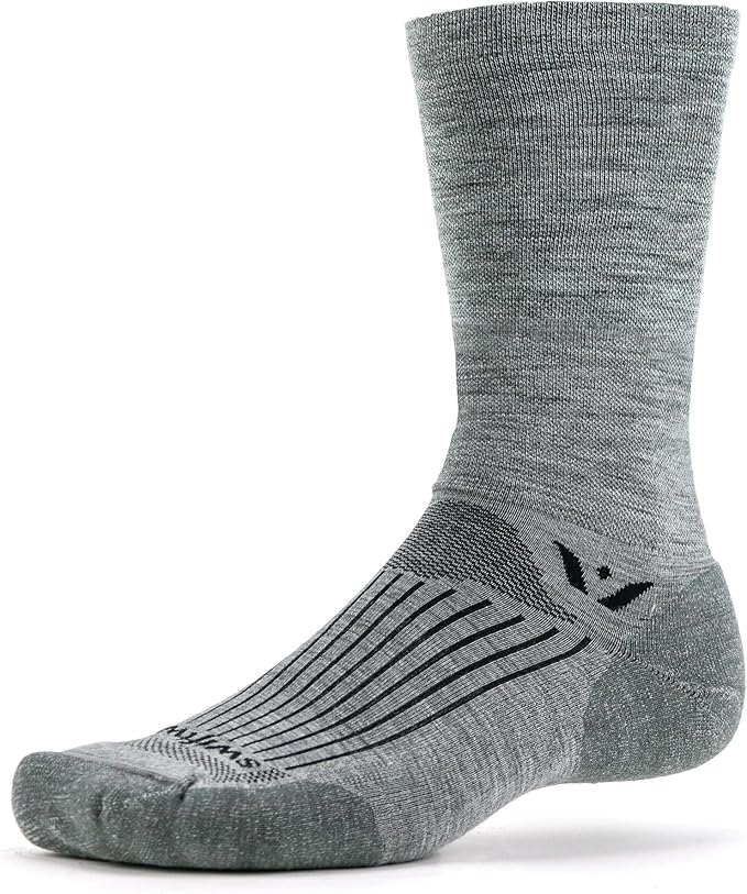 Swiftwick- PURSUIT Crew Hiking & Cycling Crew Socks, Durable, Merino Wool