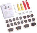 Bike Tire Repair Kit, Bicycle Inner Tube Patch Kit, with 20 PCS Vulcanizing Patches, for Bicycle, BMX, Motorcycle, and Inflatable Rubber