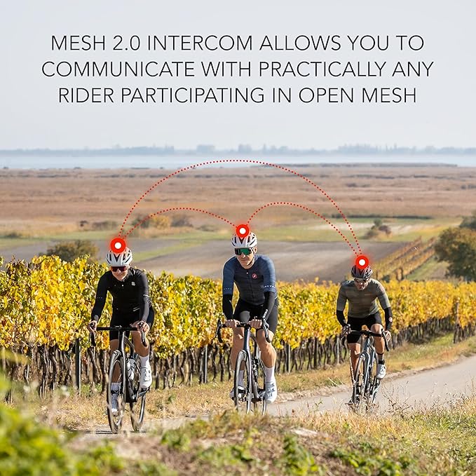 Sena R2 / R2 EVO / (Alexa Built-in) only R2X, Smart Bluetooth and Mesh Intercom Communications Road Cycling Helmet