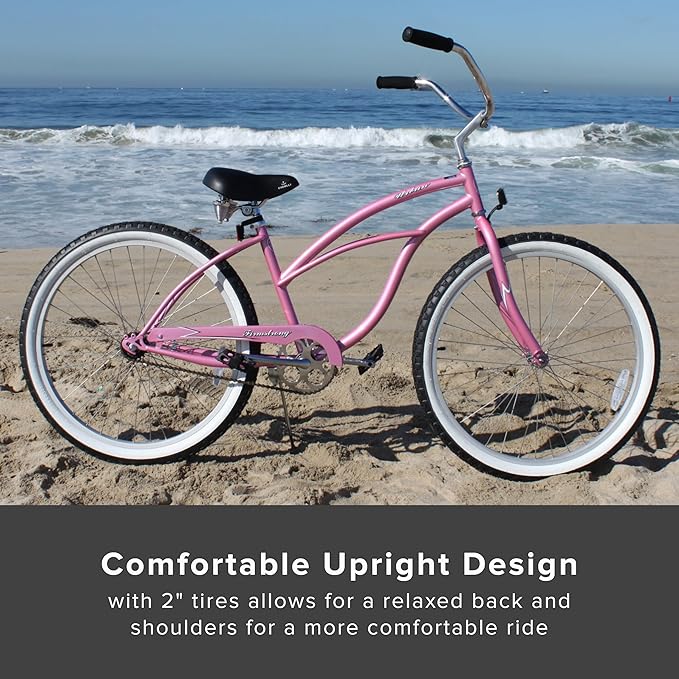 sixthreezero Urban Lady Beach Cruiser Bike, Women's 3 Speed Hybrid Bicycle