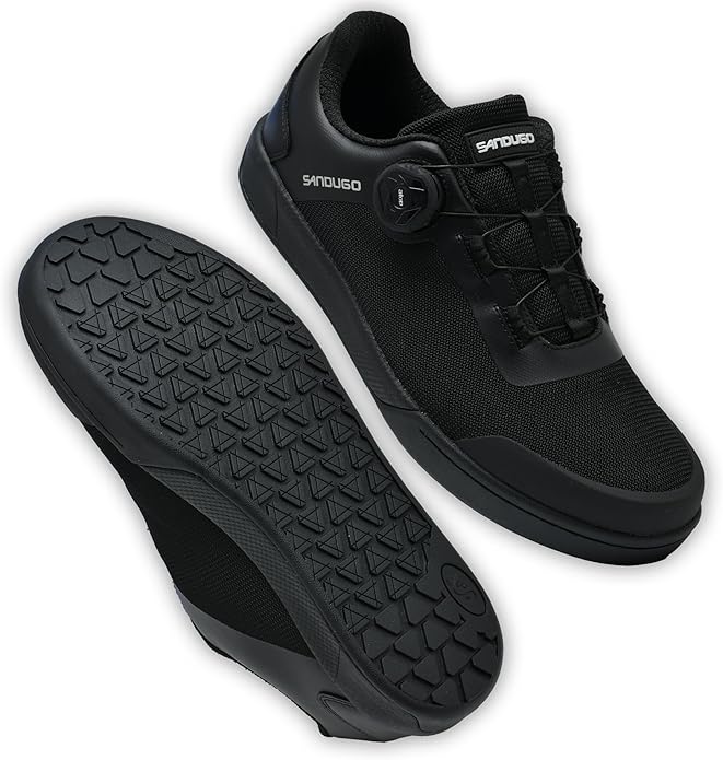 MTB Mountain Bike Shoes for XC/Enduro/DH Cycling, Speed Lace Dial System Stability(Flat Pedal/Clipless Version)
