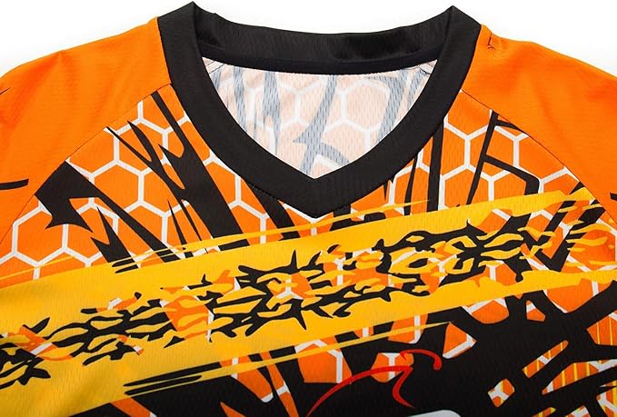 PSPORT Men's Motocross Jersey Long Sleeve Motocross Shirt Men Mountain Dirt Bike Jersey Downhill Riding Racing Clothing Tops