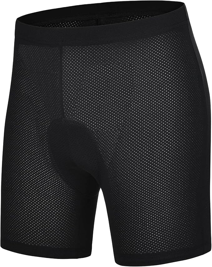 Padded Cycling Shorts Men's Cycling Underwear with 3D Padding Biking Bicycle Shorts Shock Absorb Comfortable Lightweight