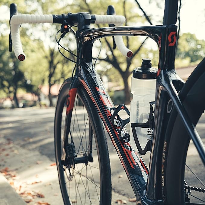 Granite Aux Bottle Cage Carbon Fibre, Durable and Lightweight, Side Loaded Water Bottle Holder for Extra Water Transport Capacity
