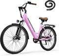 ACTBEST Core-Swept Electric Bike for Adults - 468Wh Removable Battery, Peak 750W Brushless Motor Cityrun Ebike,Up to 50 Miles, 26" Step Thru Commuter Electric Bicycle, with 7 Speed, E-Bikes