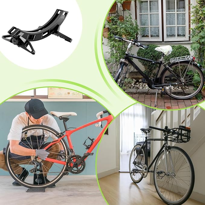 Indoor Bike Stand, Bike Parking Holder for Garage or Home | Adjustable Bicycle and Scooter Floor Rack, Sturdy Construction, Space Efficient Design, Perfect for Storing Multiple Bikes Safely and Neatly