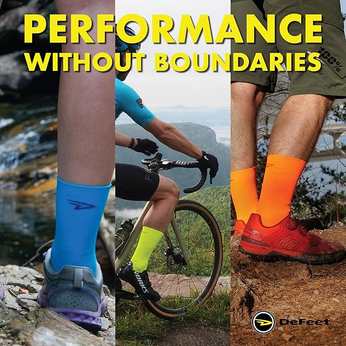 DEFEET - Aireator 6" D-Logo (Double Cuff) - Cycling, Running, Everyday Sock