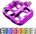 Mountain Bike Pedals Flat - MTB Pedals Flat, Bicycle Pedals, Road Bike Pedals, BMX Pedals, for BMX MTN Road Gravel EBike, Specialized Parts, Adults, Aluminum Metal Stamp 9/16"