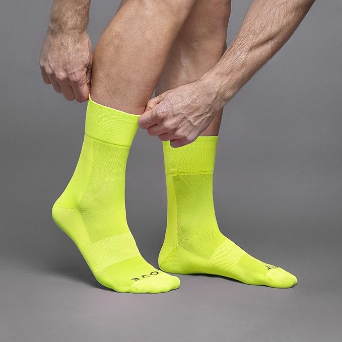 GripGrab Lightweight SL Performance Summer Cycling Socks Eyecatching 2 Lengths Road Mountain Gravel Bike Indoor Biking