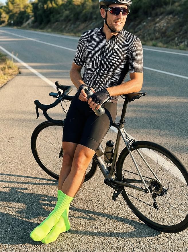 Cycling Socks for Men & Women - 3D Arch Support Compression Bike Socks | Moisture Wicking & Breathable