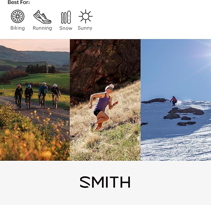 SMITH Wildcat Sunglasses with ChromaPop Shield Lens – Performance Sports Sunglasses for Biking & More – For Men & Women